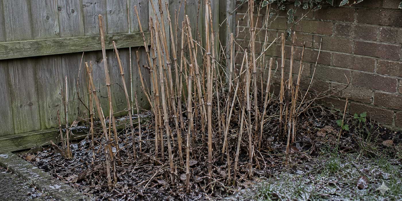 knotweed in winter